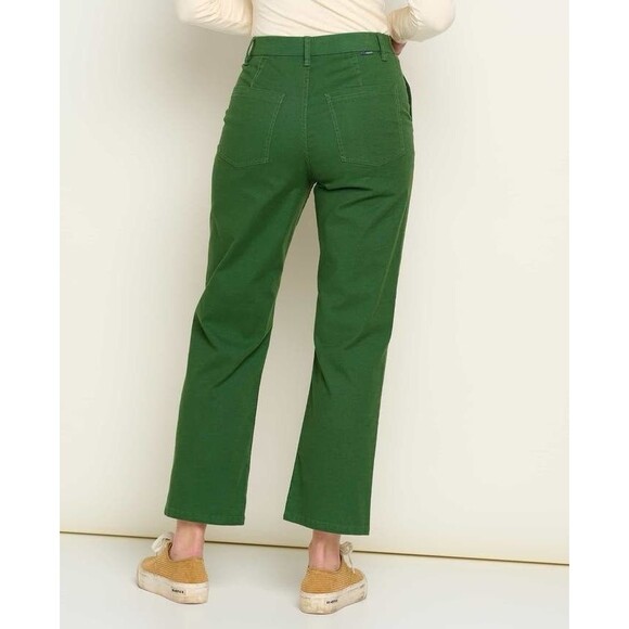NEW Toad & Co Womens Size 10 Earthworks High Rise Cropped Pant Pasture Green $95 - Picture 2 of 8